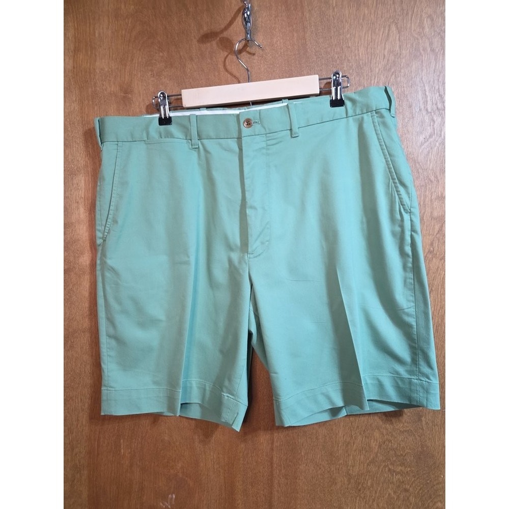 Polo Ralph Lauren Golf Shorts Mens 38 Green Classic Fit Chino Cotton Shield Logo